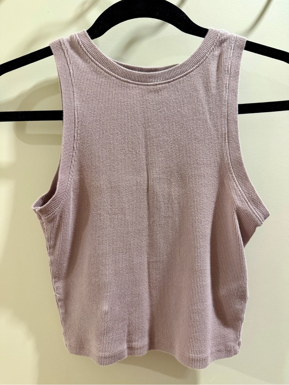 Hollister Ribbed Sleeveless Tank Top - Dusty Mauve